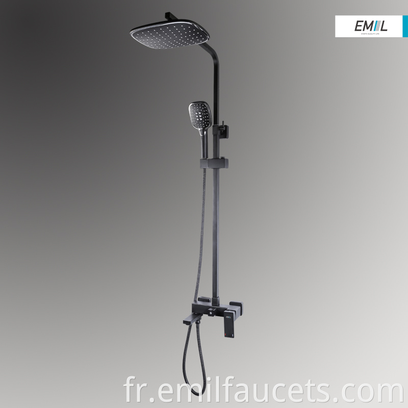 shower mixer black